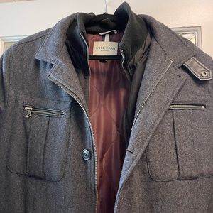 Gray Cole Haan Men’s Coat, Medium